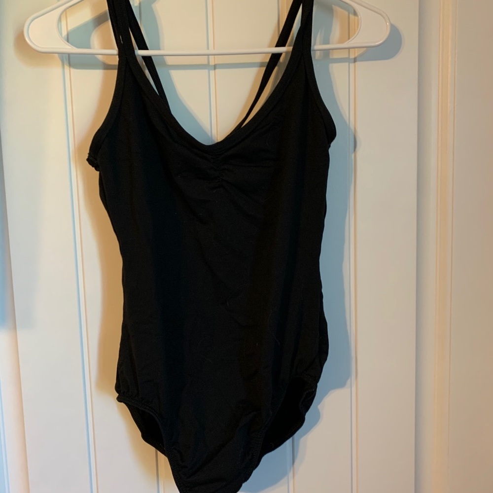 Black dance leotard